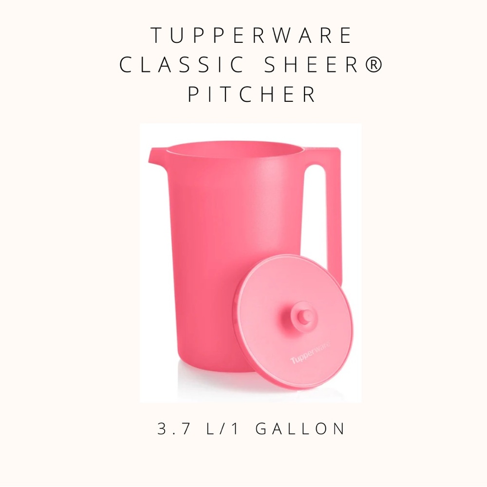 Tupperware Pink Pitcher